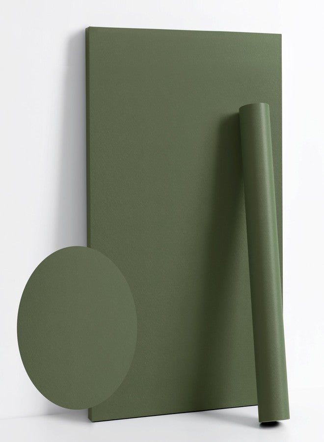 Dimoon 118''x15.7'' Green Skin Peel and Stick Wallpaper Contact Paper Modern Self Adhesive Wall Paper Removable Renter Friendly Textured Solid Color Vinyl Roll (118''x15.7'',Dark Green Skin) - Image 1